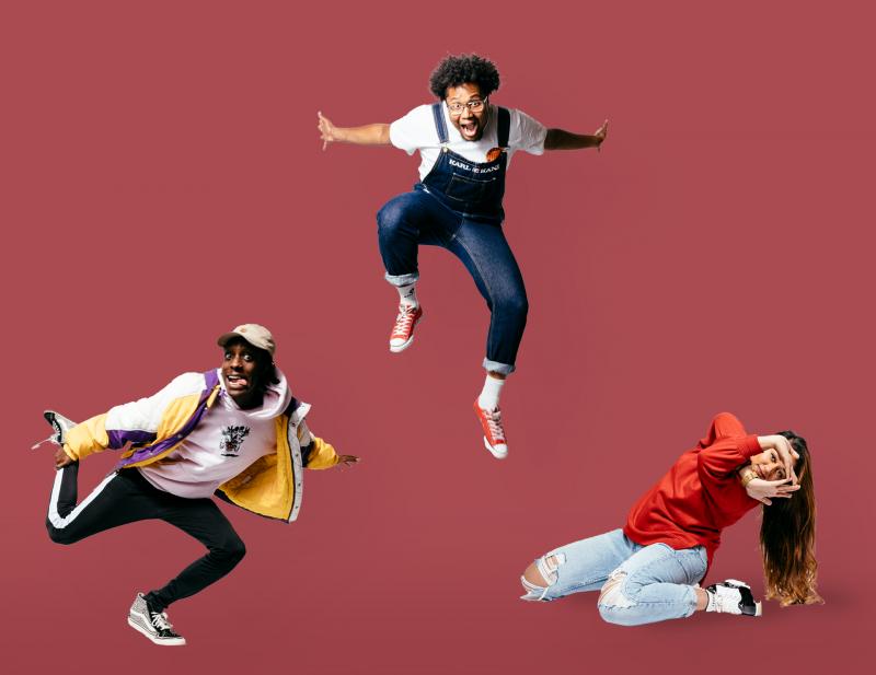 Urban dansers uit de campagne #weblijvenbezig