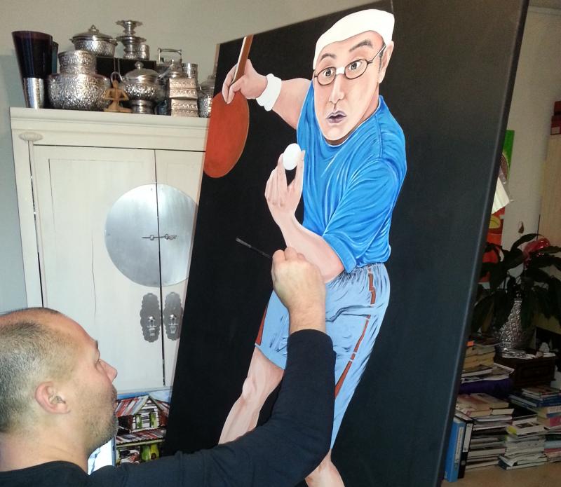 Schilderij in wording