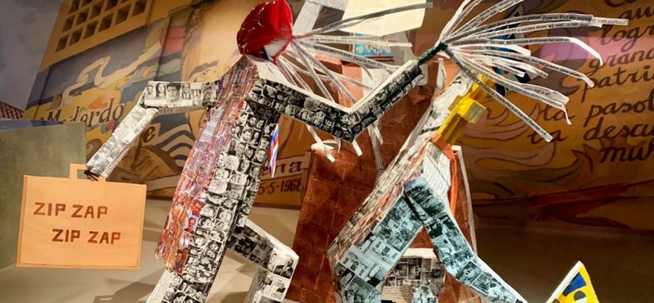 Tentoonstelling Kòrsou Curacao in het Nationaal Archief (foto: Hedwig Verhoeven)